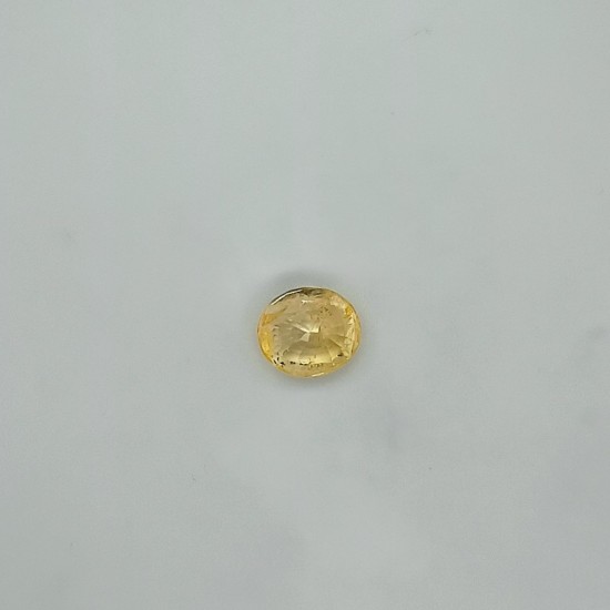 Yellow Sapphire (Pukhraj) 5.6 Ct Certified